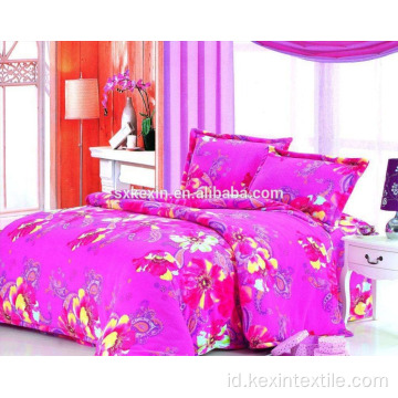 2017 grosir murah pink falnnel 4ps set tempat tidur